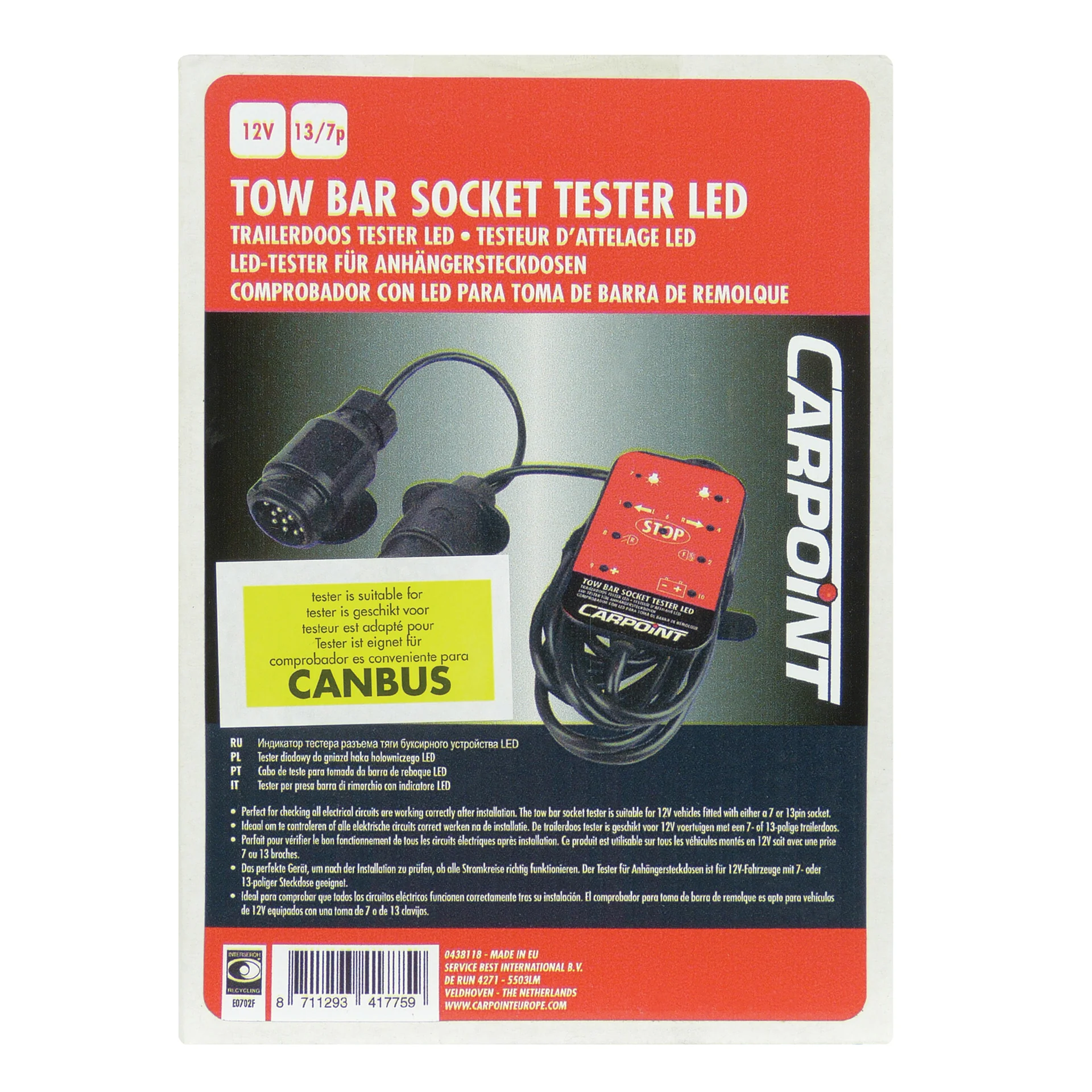 TESTEUR D'ATTELAGE 12V 7/13 BROCHES (COMPATIBLE CANBUS) – Image 4